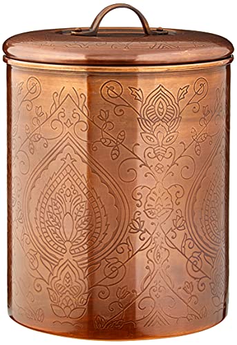 Old Dutch "Tangier Etched Canisters, Antique Copper