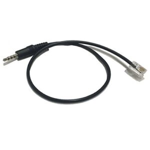 headset buddy male headset plug to rj9 male audio cable for amplifiers and bluetooth headsets (35m-rj9m)