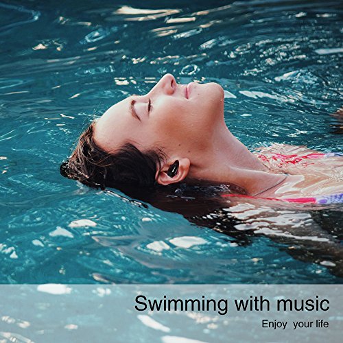IP68 Professional Waterproof Wireless Bluetooth Earphone, Mini Wireless Bluetooth V4.2 Earbud Sport Headphone Sweat Proof Stable Fit in Ear Workout Headset for Underwater Sport Swimming Diving