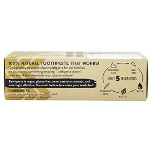 REDMOND - Earthpaste - Natural Non-Flouride Toothpaste, Cinnamon, 4 Ounce Tube (Pack of 1)