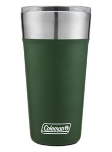 coleman insulated stainless steel 20oz brew tumbler, heritage green