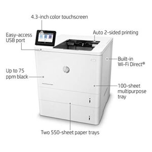 HP LaserJet Enterprise M609x Monochrome Duplex Printer with One-Year, Next-Business Day, Onsite Warranty and Extra Paper Tray (K0Q22A)