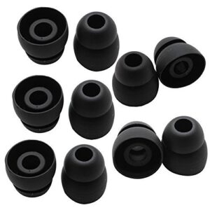 replacement earbuds silicone ear tips compatible with powerbeats 2 powerbeats 3 wireless headphones (10pcs double flange)