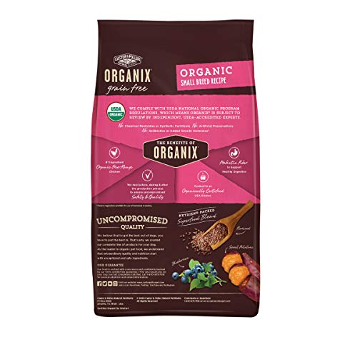 Castor and Pollux ORGANIX Grain Free Small Dog Food Recipe, Organic Dog Food - 4 lb. Bag