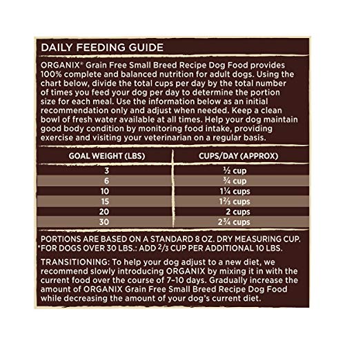 Castor and Pollux ORGANIX Grain Free Small Dog Food Recipe, Organic Dog Food - 4 lb. Bag