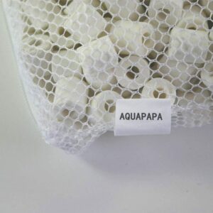 Aquapapa Aquarium Biological Bacteria House Ceramic Rings Filter Media 6 lbs Bagged for Pond Fish Tank Canister Filter