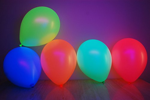 DIRECTGLOW LLC Neon 24oz Blacklight Reactive Bowls + Blacklight Balloons   (8, Neon Assorted)