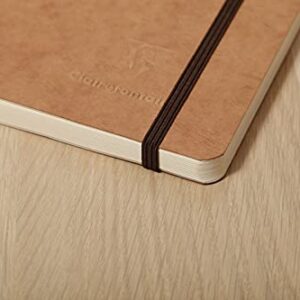 Clairefontaine 'Age Bag' Thread-Bound Notebook, A5, Dot, 192 Pages - Red