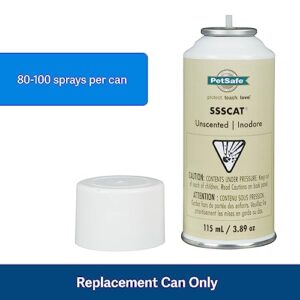 PetSafe SSSCAT Spray Replacement Can Only – Use with SSSCAT Spray, Dog and Cat Deterrent System - Keeps Areas Pet Proof – Environmentally Friendly Training Repellent - Protect Your Pets and Furniture