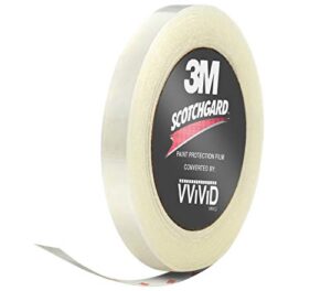 vvivid 3m clear paint surface protection vinyl wrap 1 inch wide tape roll (1 inch x 84 inch)
