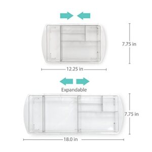 BINO Multi-Purpose Plastic Drawer Organizer, 7 Section Expandable