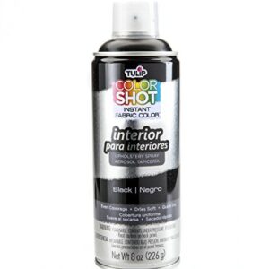 Tulip ColorShot Instant Fabric Color Interior Upholstery Spray 8 oz - Black