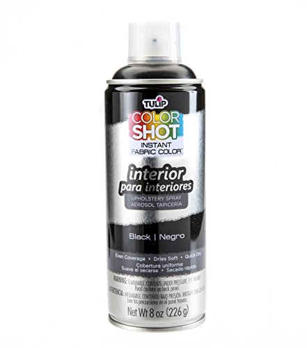 Tulip ColorShot Instant Fabric Color Interior Upholstery Spray 8 oz - Black