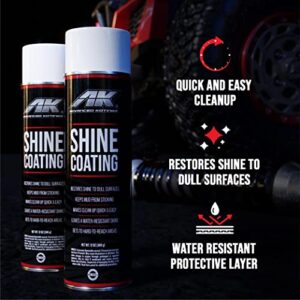 Advanced Kotings High Gloss Shine Coating Spray | Revives Dull Surfaces, UV Protectant, Vinyl, Rubber, Plastic, Easy Off-Road Clean-Up, ATV, UTV, Dirt Bikes Surfaces | Net Weight 12oz - Single Bottle