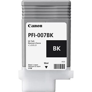 canon pfi-007bk black ink tank (90ml)
