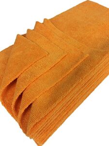 detailer's preference premium cleaning edgeless microfiber towels 350gsm 16 x 16 inches 12 pack