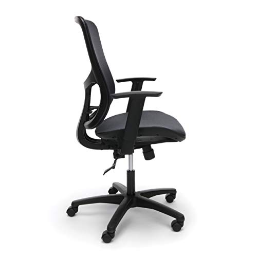 OFM Essentials Collection Mesh Seat Ergonomic Office Chair with Lumbar Support, in Black