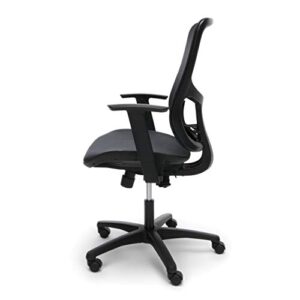 OFM Essentials Collection Mesh Seat Ergonomic Office Chair with Lumbar Support, in Black