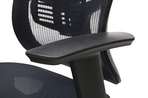 OFM Essentials Collection Mesh Seat Ergonomic Office Chair with Lumbar Support, in Black