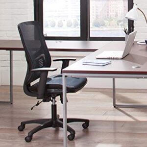 OFM Essentials Collection Mesh Seat Ergonomic Office Chair with Lumbar Support, in Black