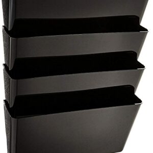 1InTheHome Expandable Wall File Organizer, Letter-Sized,"7 Pocket, Black"