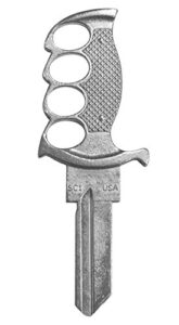 lucky line forged key shapes, knife - house key blank, sc1, 1 key (b302s)