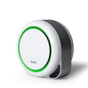 avari™ 525 green desktop personal air purifier for filtering personal breathing zone. ultra quiet electro-static filters to 0.1 micron