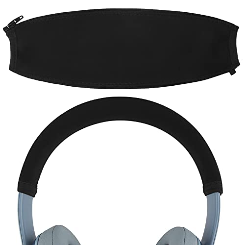 Geekria Headband Cover for Beats Solo 3, Solo 2 Headphones, Headband Protector, Headband Cover Cushion Pad Repair Part, Easy DIY Installation (Black)