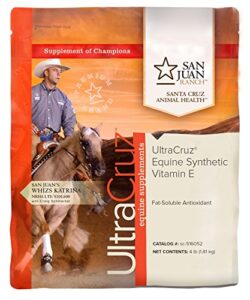 ultracruz sc-516052 equine synthetic vitamin e supplement for horses, 4 lb, powder (112 day supply)