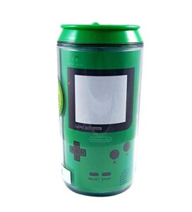 just funky nintendo green game boy 10oz plastic travel can