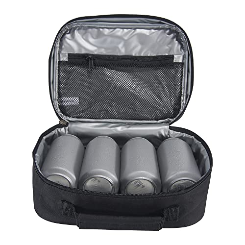 Carhartt Insulated 4 Can Lunch Cooler, Black, One Size