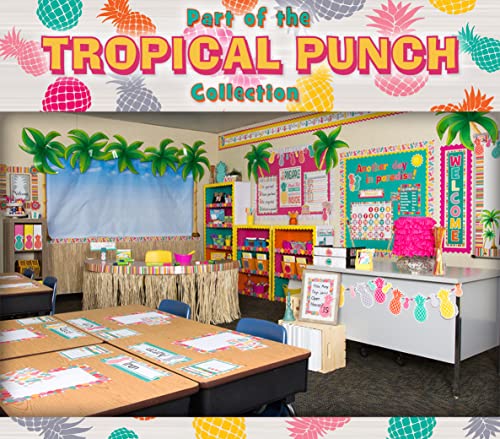 Teacher Created Resources ACCENTS LETTERS TROPICAL PUNCH 4 IN SET OF 208 (TCR5579)