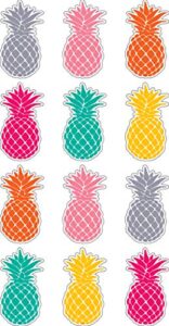 teacher created resources® tropical punch pineapples mini accents, pack of 36