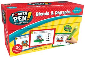 teacher created resources power pen learning cards: blends & digraphs