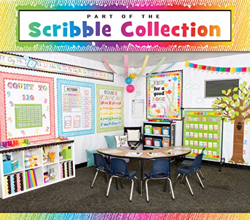 Teacher Created Resources Colorful Scribble Magnetic Border, 77290 0.375 H x 27.5 L x 3 W