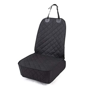 honest outfitters dog car seat cover, pet front cover for cars, trucks, and suv's - waterproof & nonslip dog seat cover,(front seat)