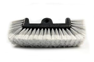 carcarez 12" car wash brush with soft bristle for auto rv truck boat camper exterior washing cleaning, grey
