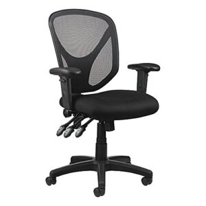 realspace mftc 200 multifunction ergonomic super task chair, black item # 493876