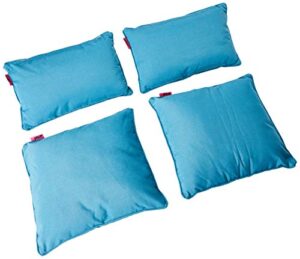 christopher knight home coronado outdoor water resistant pillows, 4-pcs set, teal
