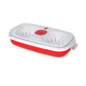 snips microwave cookware egg poacher and omelet maker, red