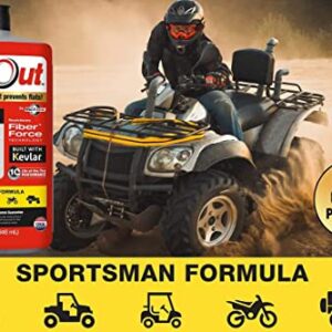 FlatOut Tire Sealant Sportsman Formula - Prevent Flat Tires, Seal Leaks, Contains Kevlar, 32-Ounce Bag, 1-Pack