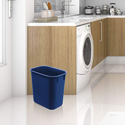 Acrimet Wastebasket Bin 13QT (Plastic) (Blue Color) (Set of 4)