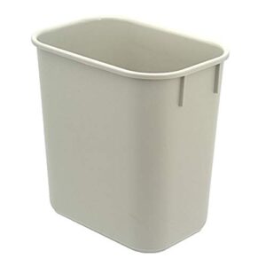 Acrimet Wastebasket Bin 13QT (Plastic) (Light Gray Color) (Set of 4)