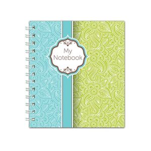 channie’s handwriting improvement spiral notebook, stylish visual writing & printing aid for elementary school students and special needs kids & teens, 120 pages, thick paper, size 10.5" x 9.5"