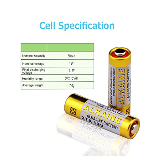 LiCB 27A 12V Alkaline Battery (5-Pack)