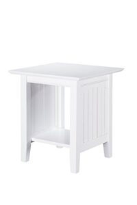 afi nantucket chair side, end table (20" x 20"), white