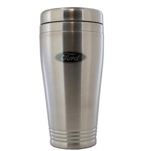 au-tomotive gold stainless steel travel mug for ford (silver)