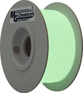 mg chemicals pla30sgn1 super glow - natural pla 3d printer filament, 2.85 mm, 1 kg spool