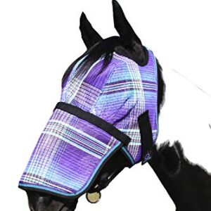 Kensington Signature Fly Mask w/Removable Nose (L-Average, 2017 - Lavender Mint)