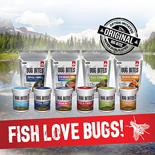 Fluval Bug Bites Cichlid Fish Food, Pellets for Medium to Large Sized Fish, 3.53 oz., A6581